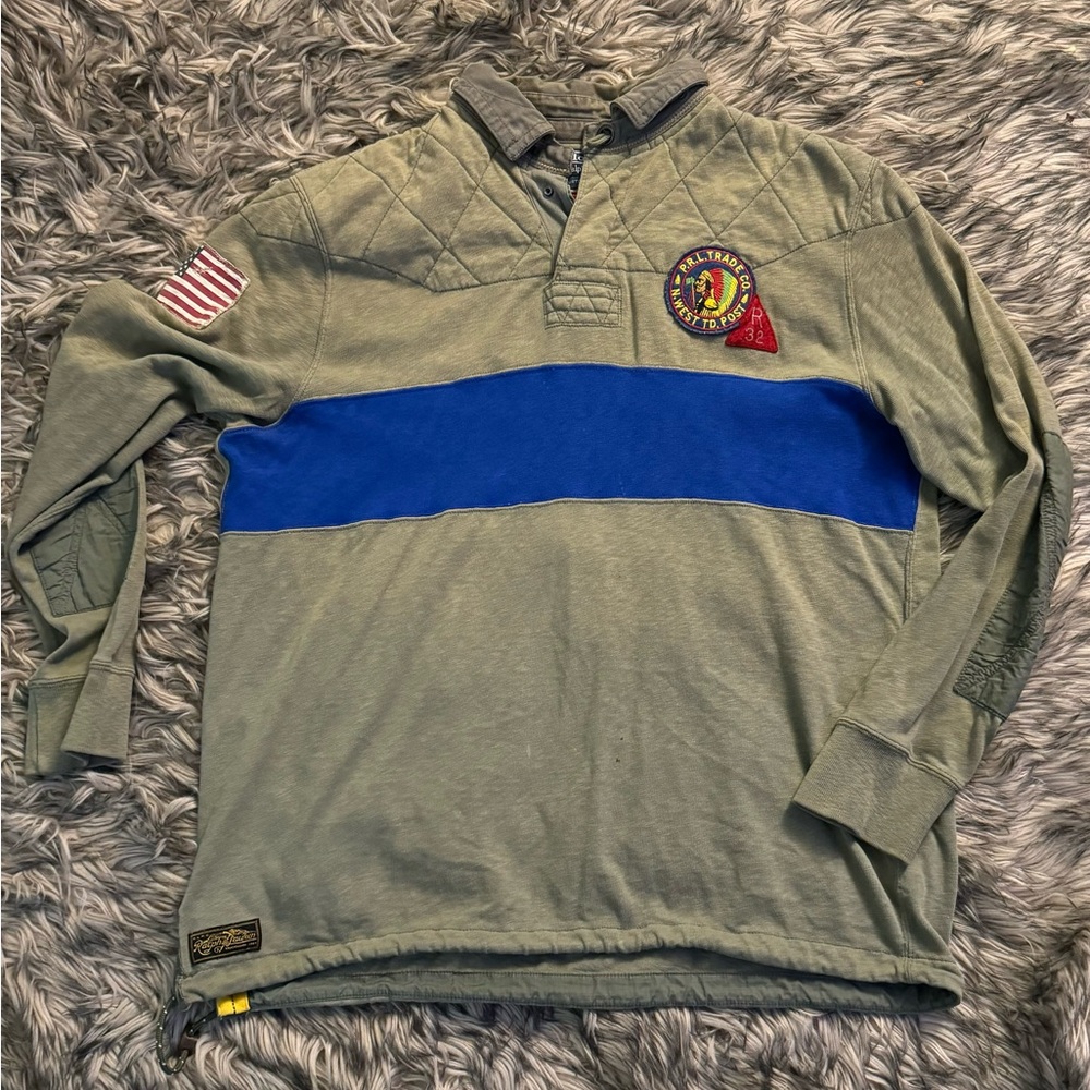 POLO RALPH LAUREN RUGBY LONG SLEEVE SZ XL GREG LAUREN